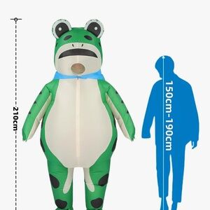Green Frog Inflatable Costume